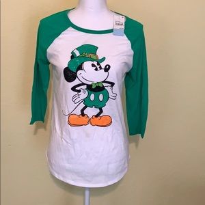 NWT: 3/4 sleeve Mickey Mouse shirt